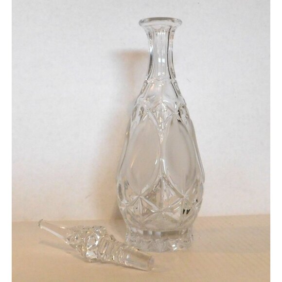 Vintage Princess House Lead Crystal Frosted Decanter with Stopper 15.5 inch - Picture 4 of 9